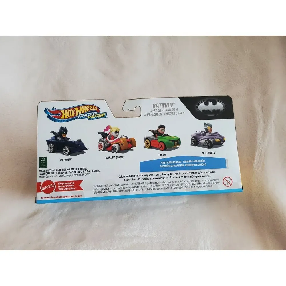 Hot Wheels Racer Verse 2024 Batman 4 Pack Harley Quinn, Cat‎ Woman And Robin
